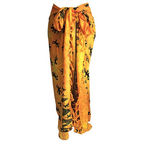 Bali Gecko Sarongs - Yellow