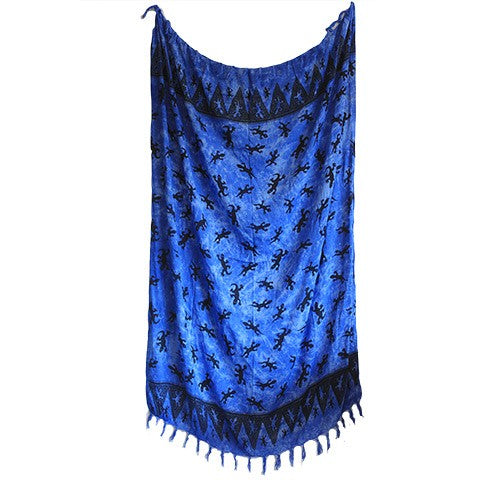 Bali Gecko Sarongs - Blue