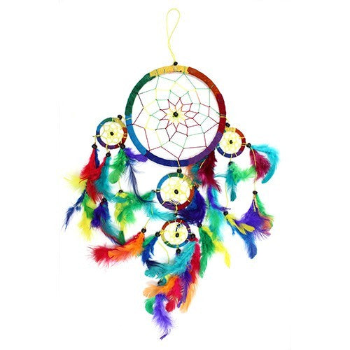 Bali Dreamcatchers - Large Round - Rainbow