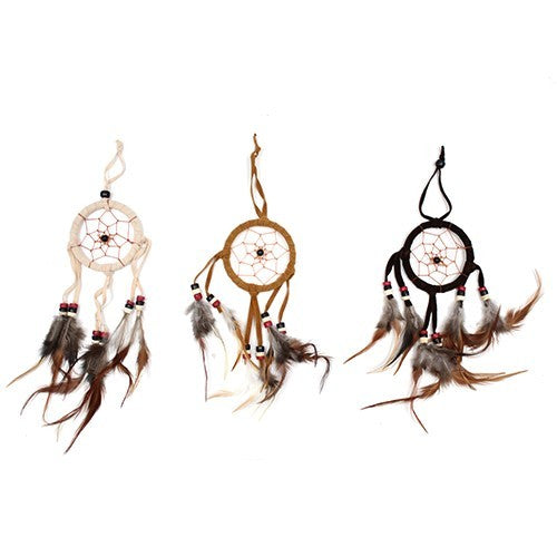 Bali Dreamcatchers - Small Round - Cream/Coffee/Choc