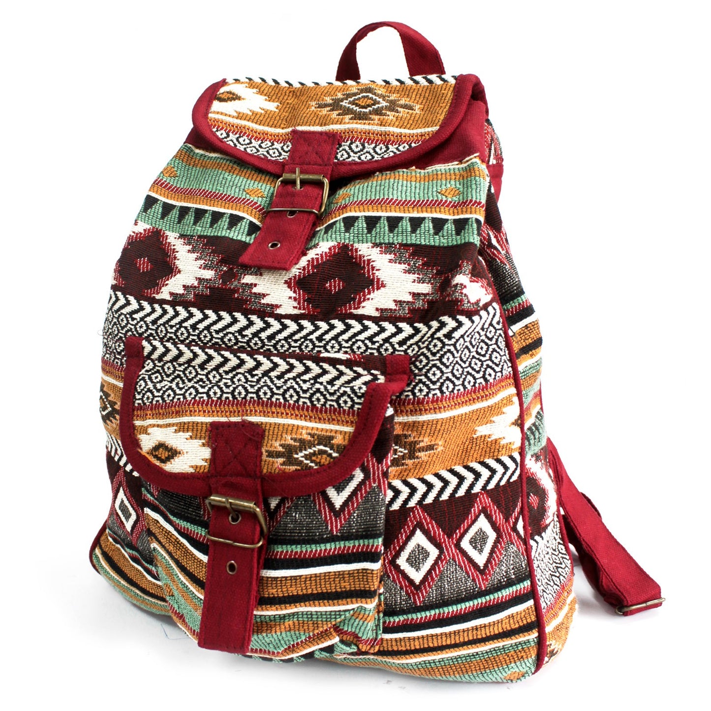 Bolso Jacquard - Mochila Chocolate