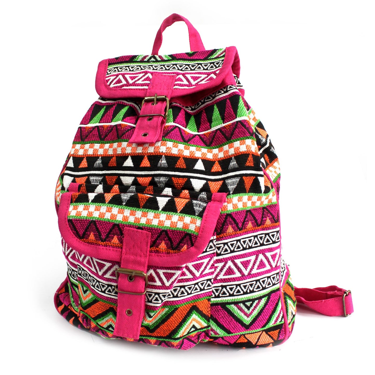 Bolso Jacquard - Mochila Rosa