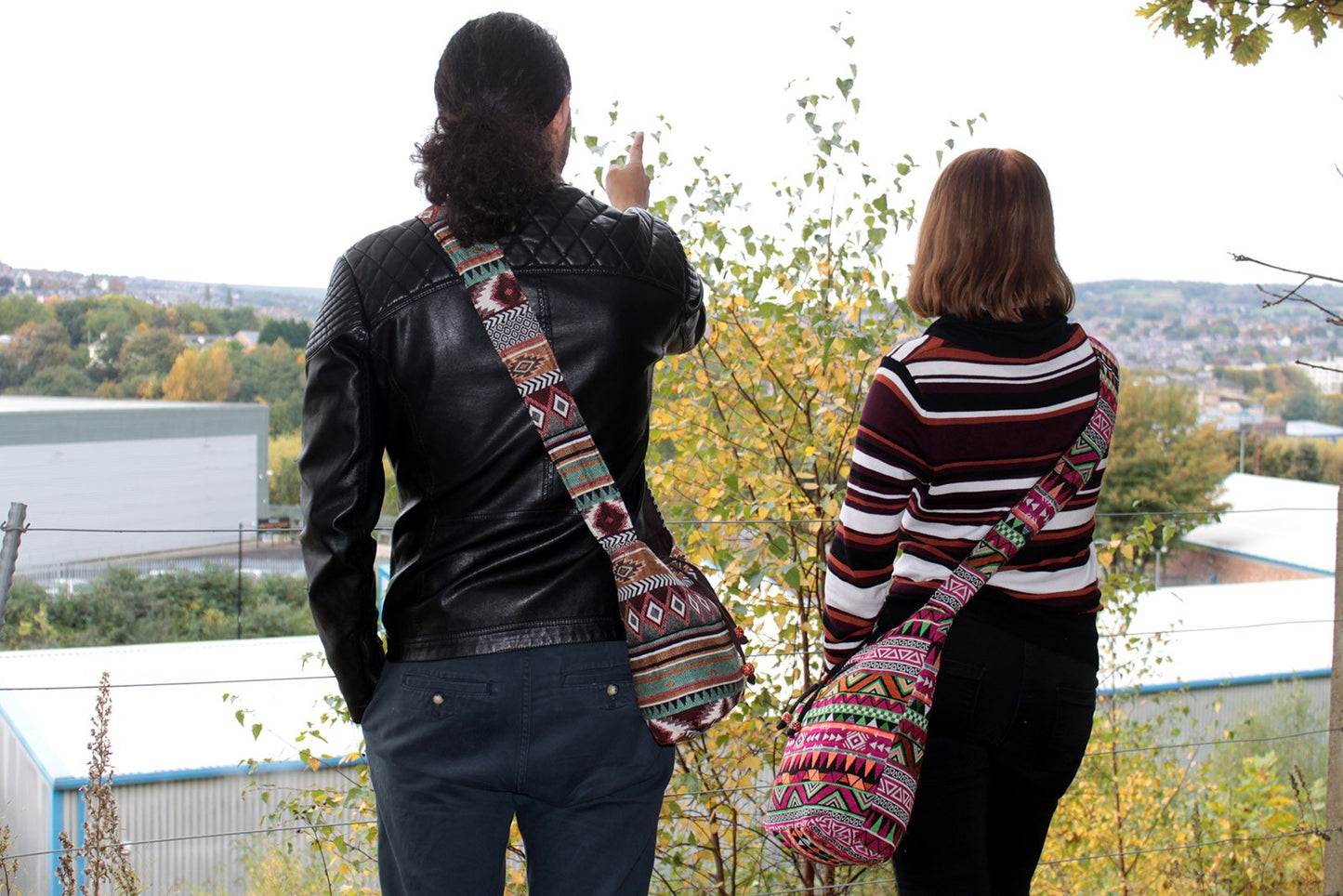 Bolso Jacquard - Espalda Estudiante Rosa