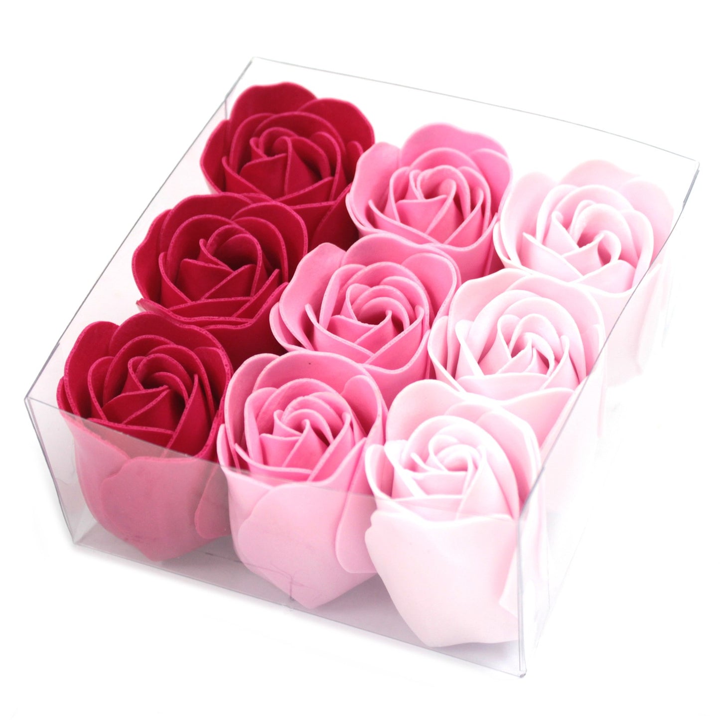 Set de 9 Flores de Jabón - Rosas Rosadas