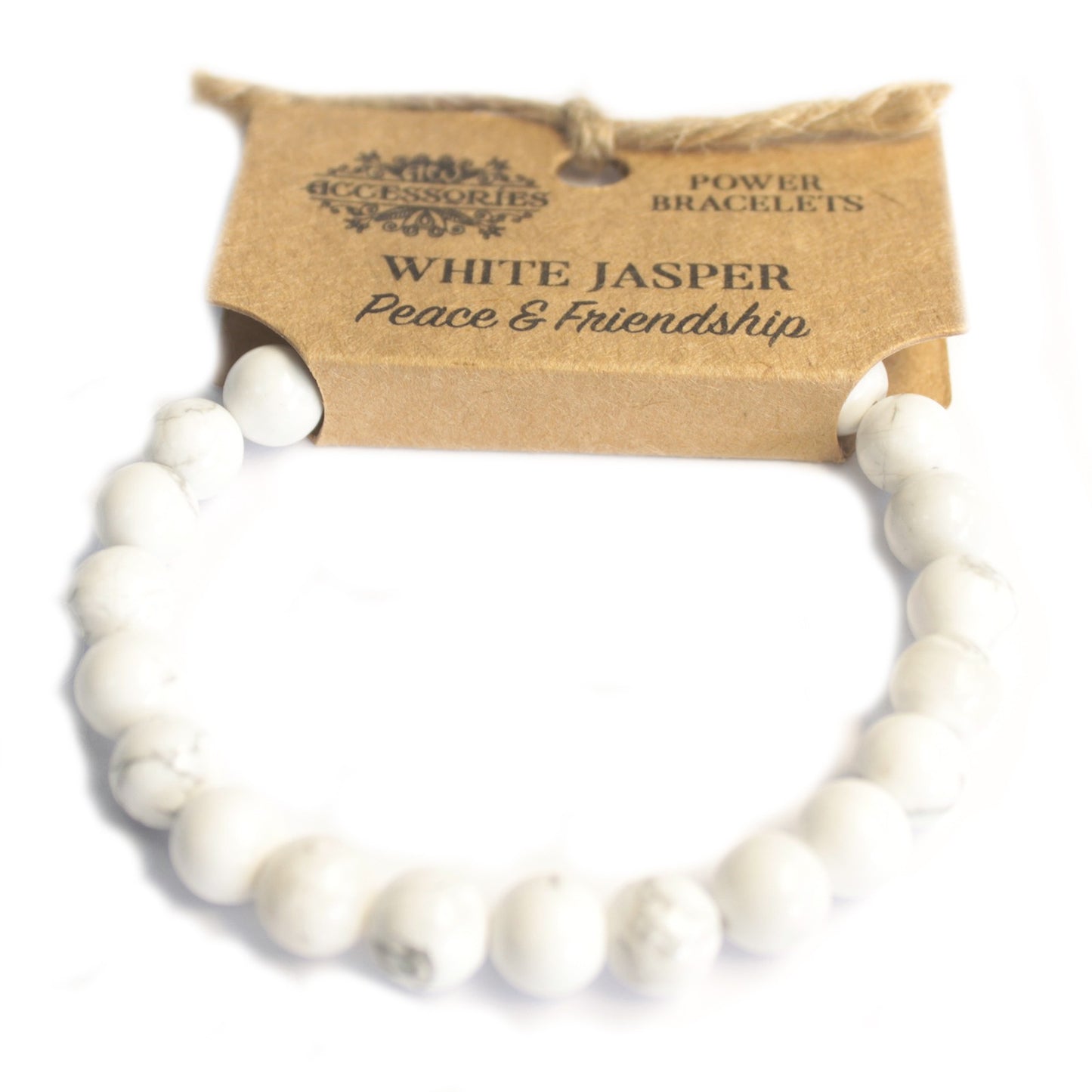 Pulsera de poder - Jaspe blanco