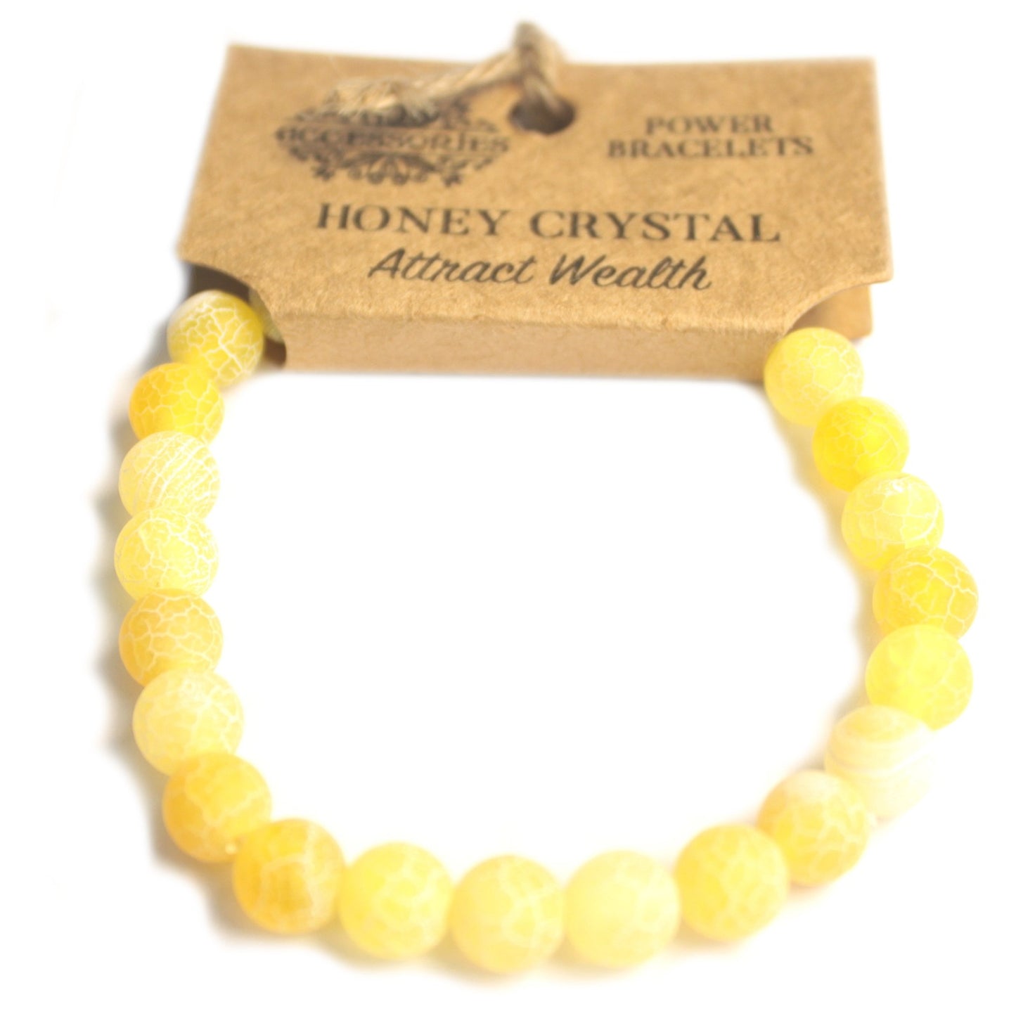 Pulsera Power - Cristal Miel