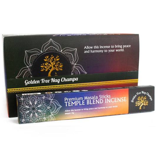 Incienso Golden Tree Nag Champa - Mezcla de templo