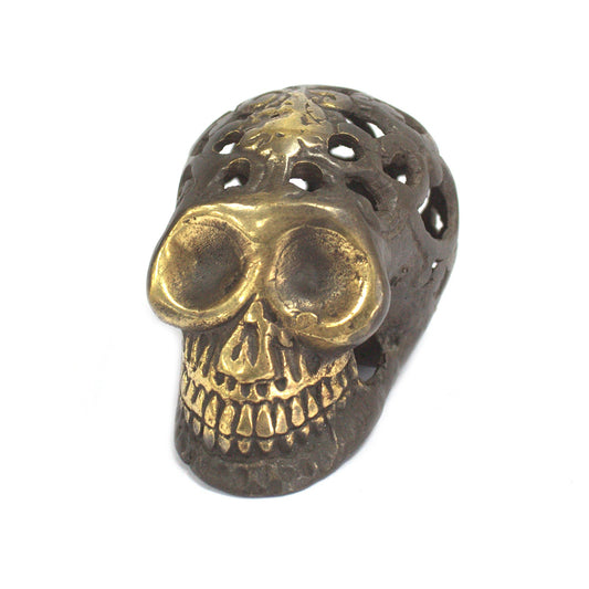 Vintage Brass Skull - Small