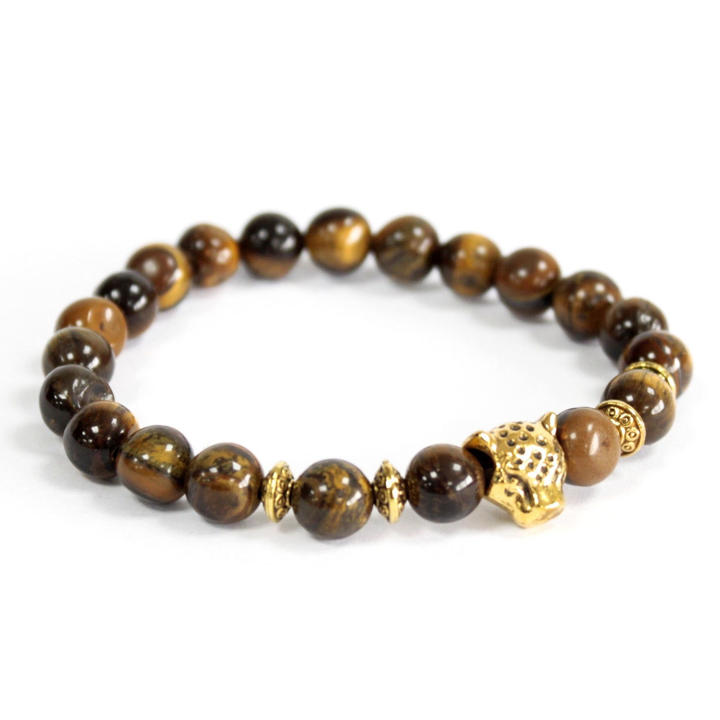 Tigre de Oro / Ojo de Tigre - Pulsera de Piedras Preciosas