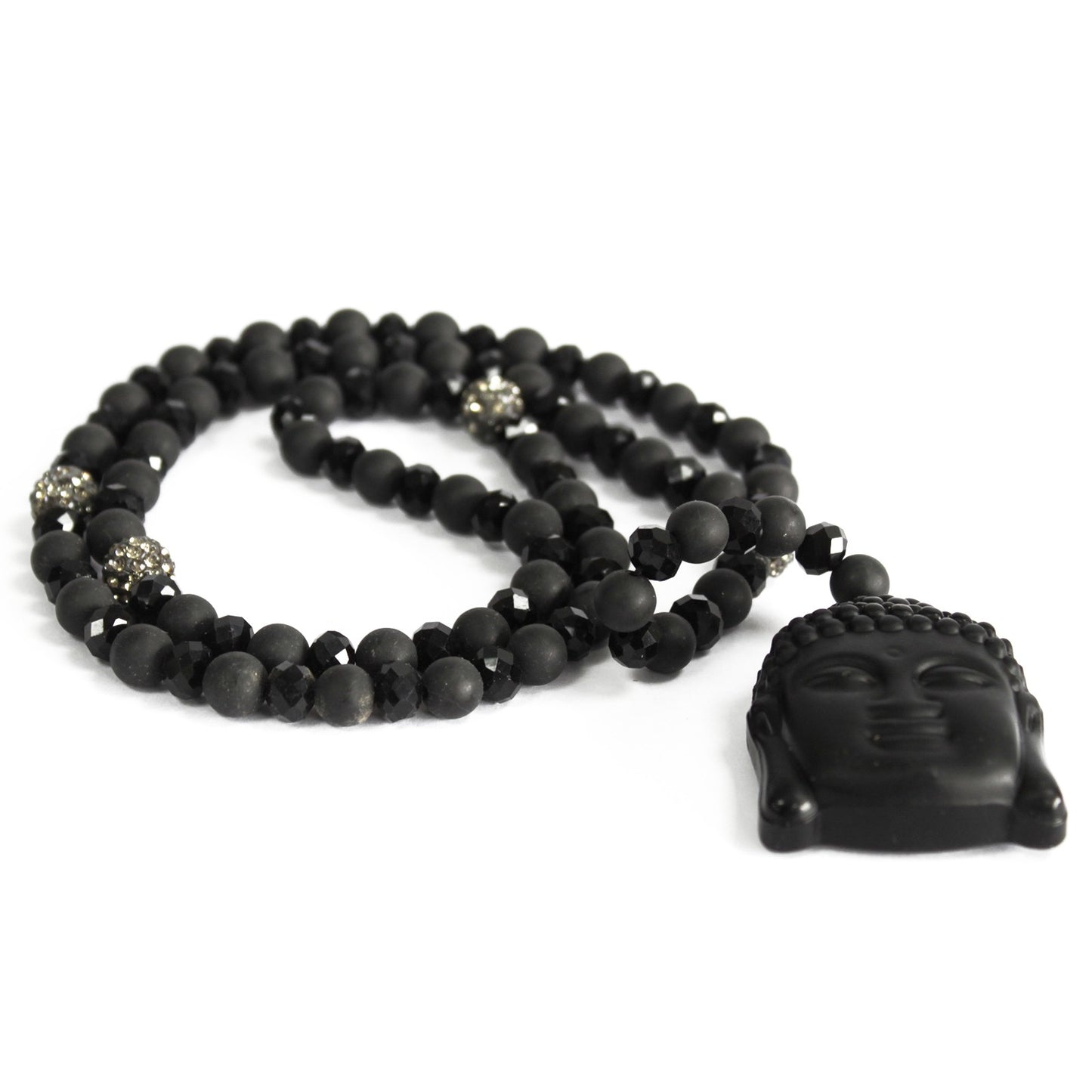 Buda / Piedra Negra - Collar de Piedras Preciosas