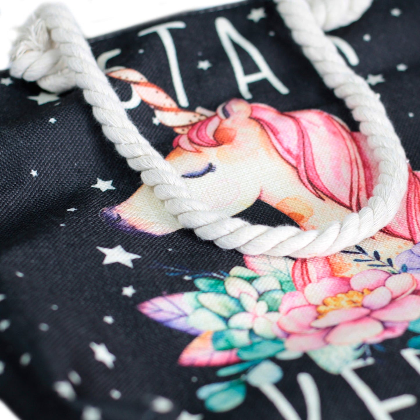 Rope Handle Bag - Star Keeper Unicorn