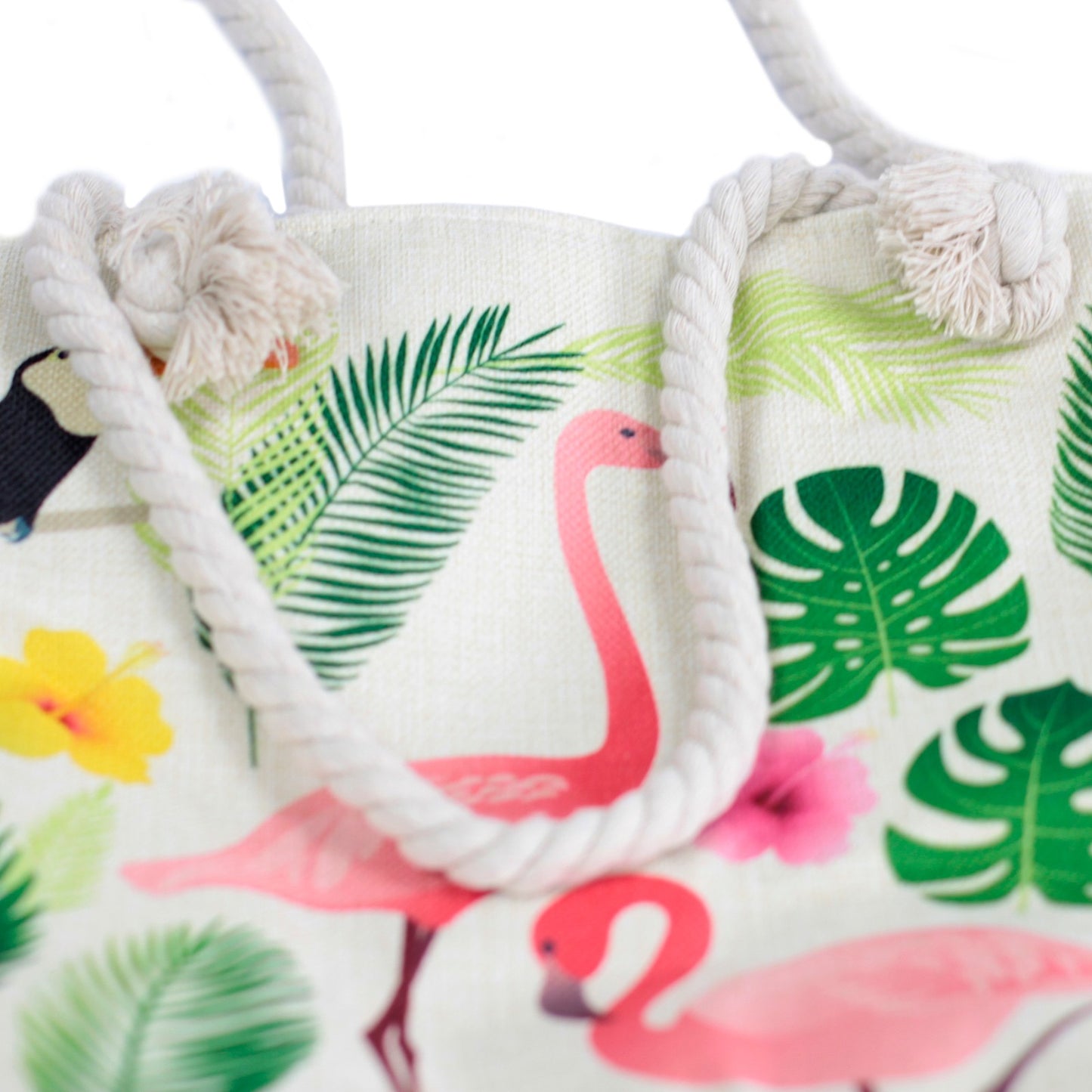 Bolso Asa De Cuerda - Flamingo &amp; More