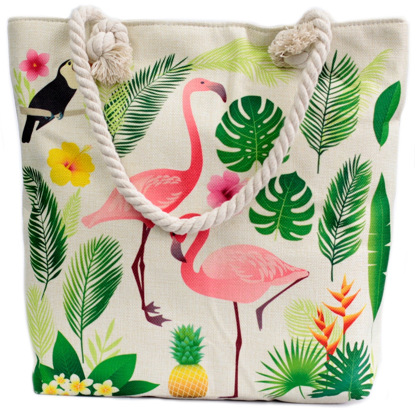 Bolso Asa De Cuerda - Flamingo &amp; More