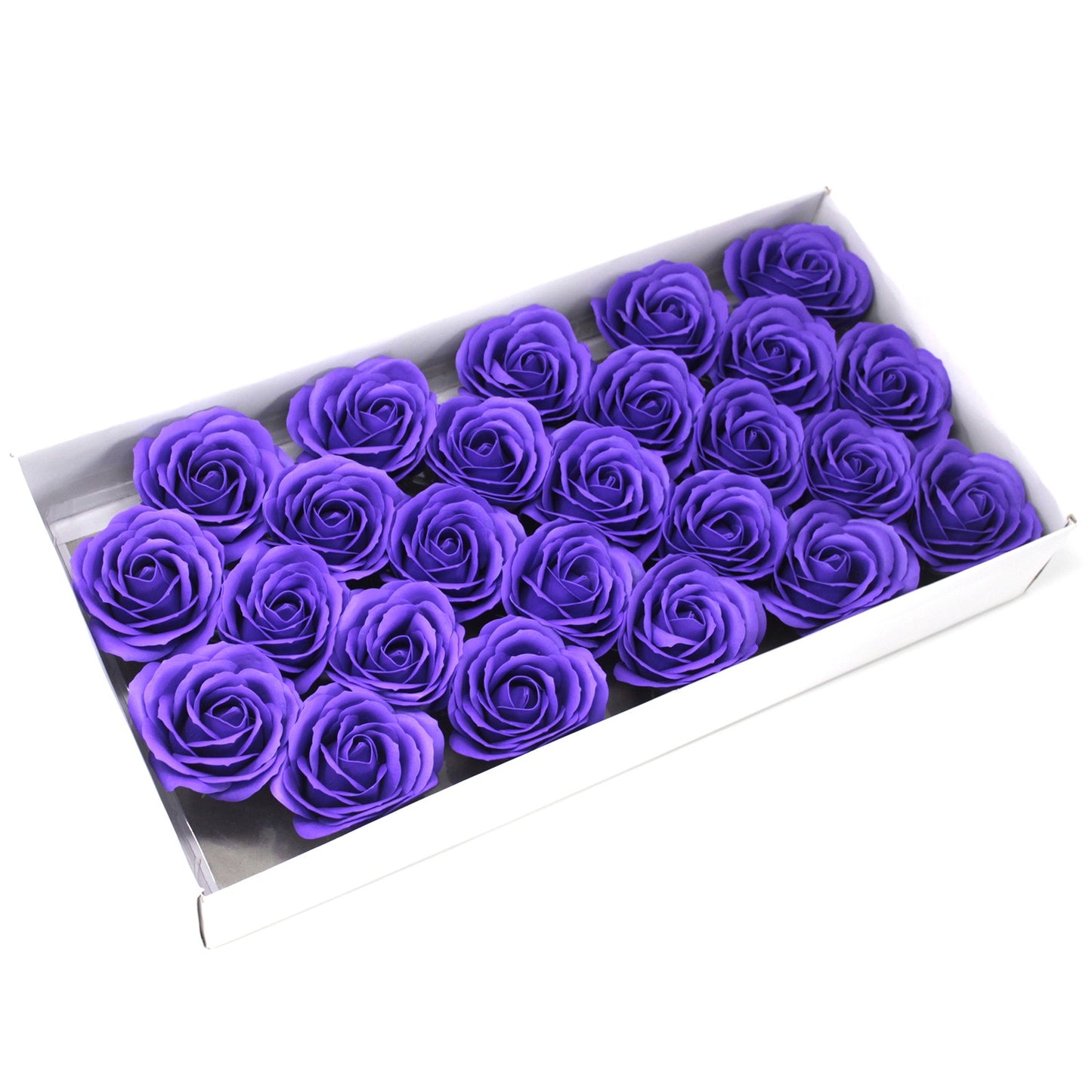 Craft Soap Flowers - Lrg Rose - Violet