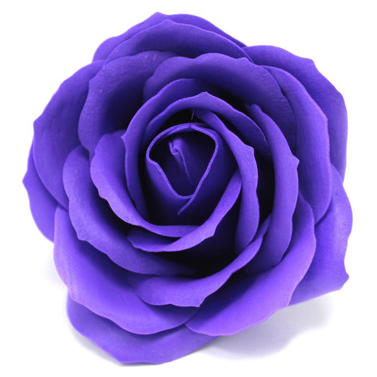 Craft Soap Flowers - Lrg Rose - Violet