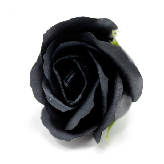 Flores de jabón artesanal - Med Rose - Negro