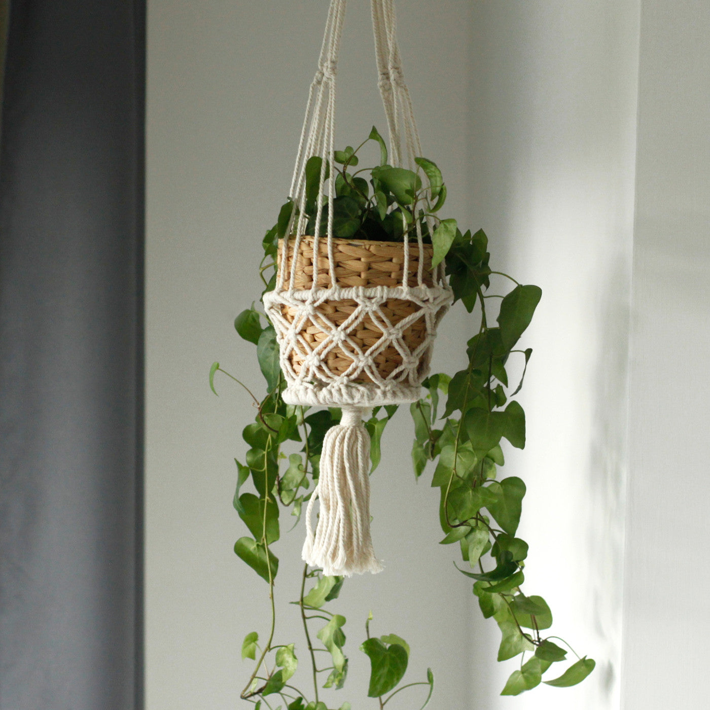 Macrame Pot Holder - Soporte doble