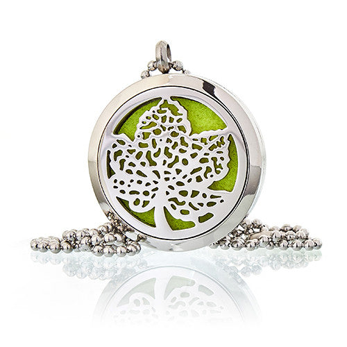 Aromatherapy Diffuser Necklace - Leaf 30mm