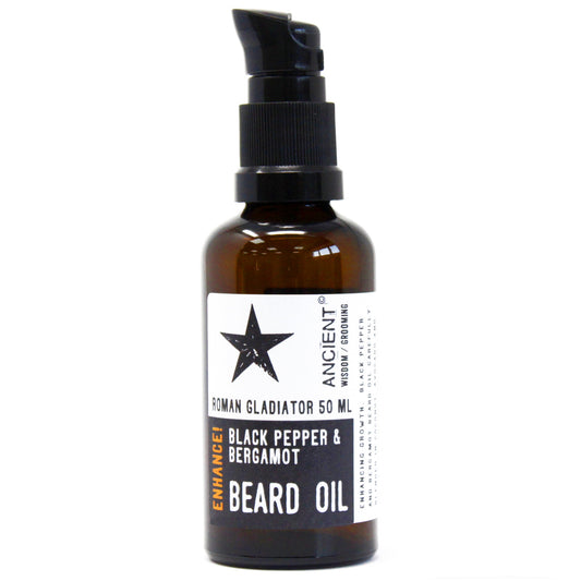 Aceite para barba de 50 ml - Gladiador romano - ¡Mejora!