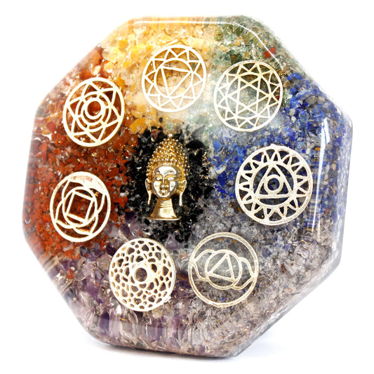 Paquetes de energía de escritorio de orgonita - Buddha Chakra - Lrg