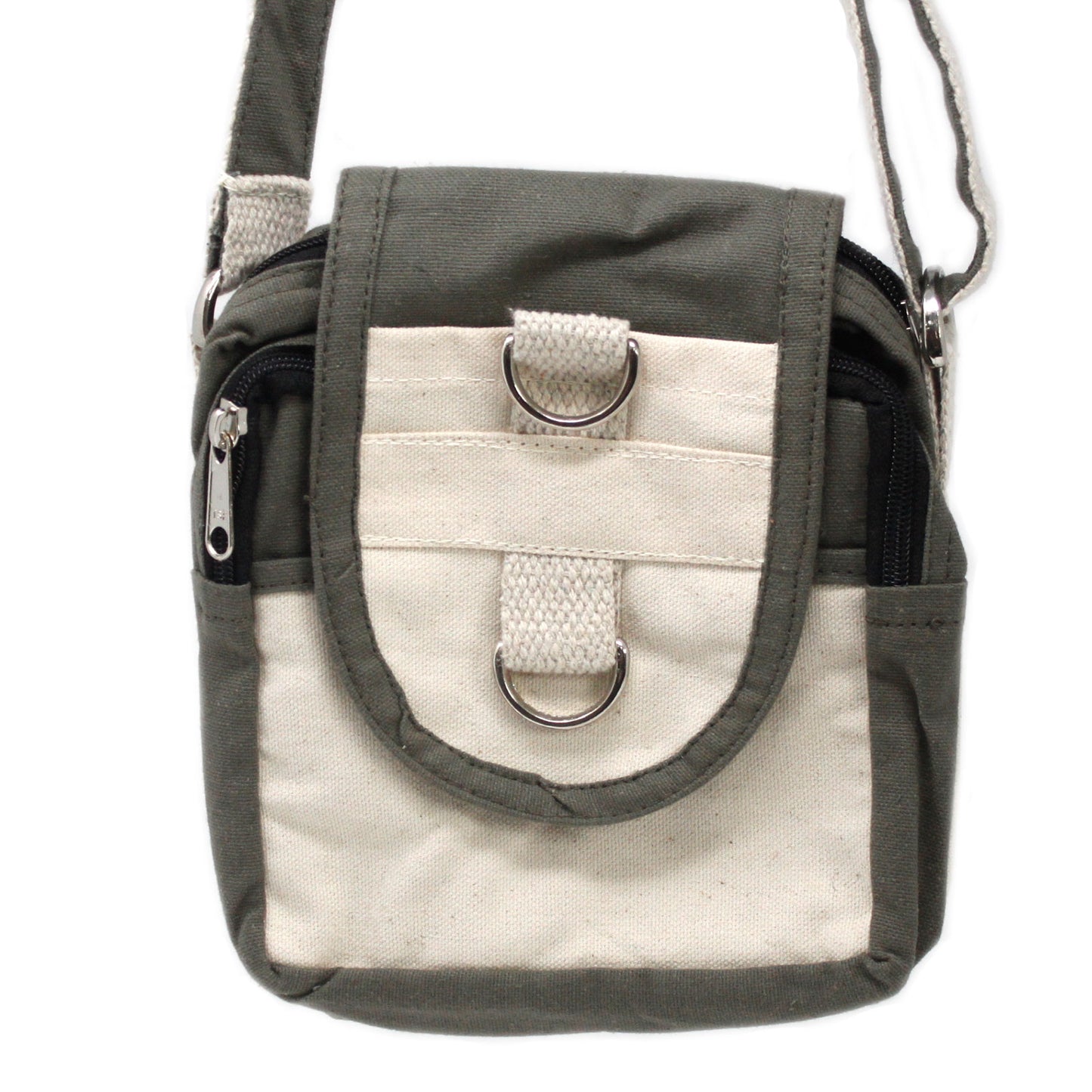 Natural Travel Bag - Charcoal