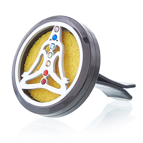 Kit Difusor para Coche - Yoga Chakra de Peltre - 30mm