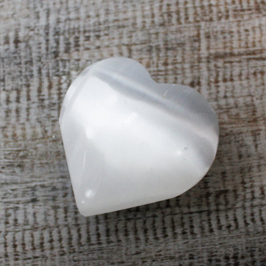 Selenite Heart - 5-6 cm