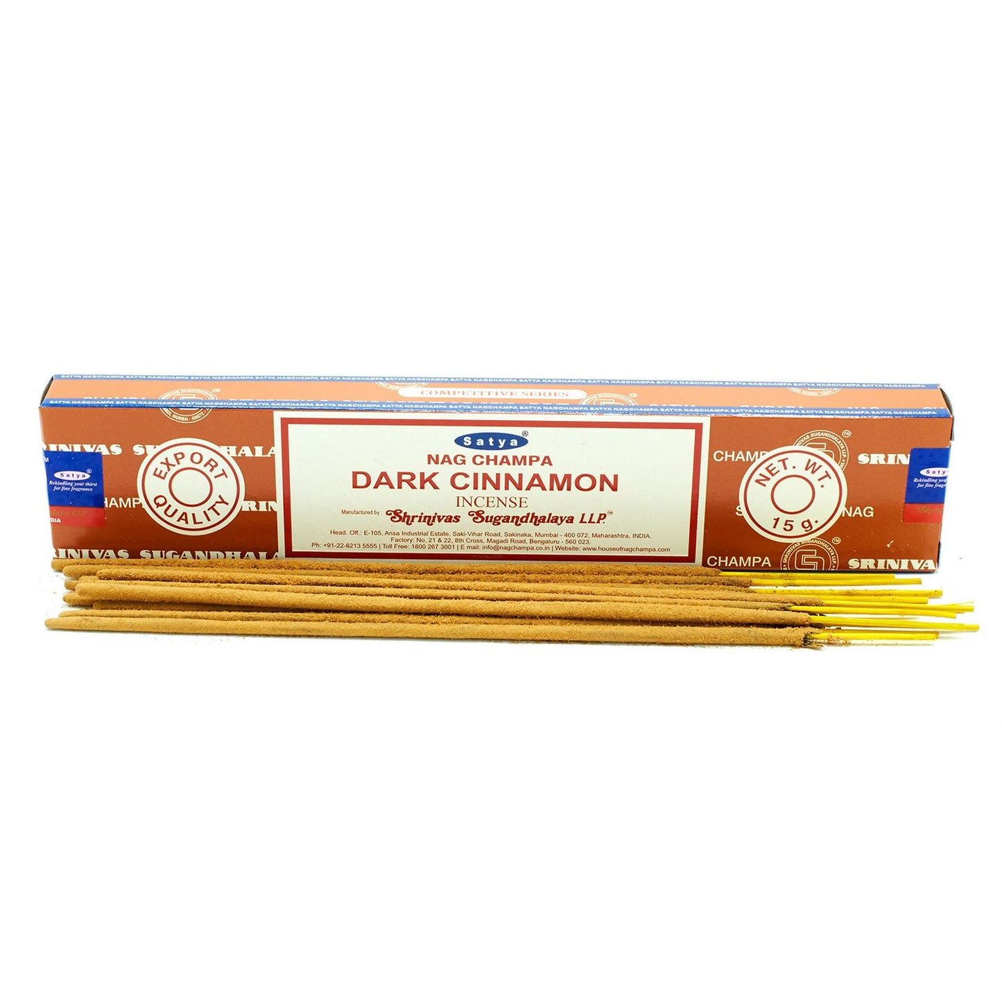 Satya Incense Sticks 15g - Dark Cinammon