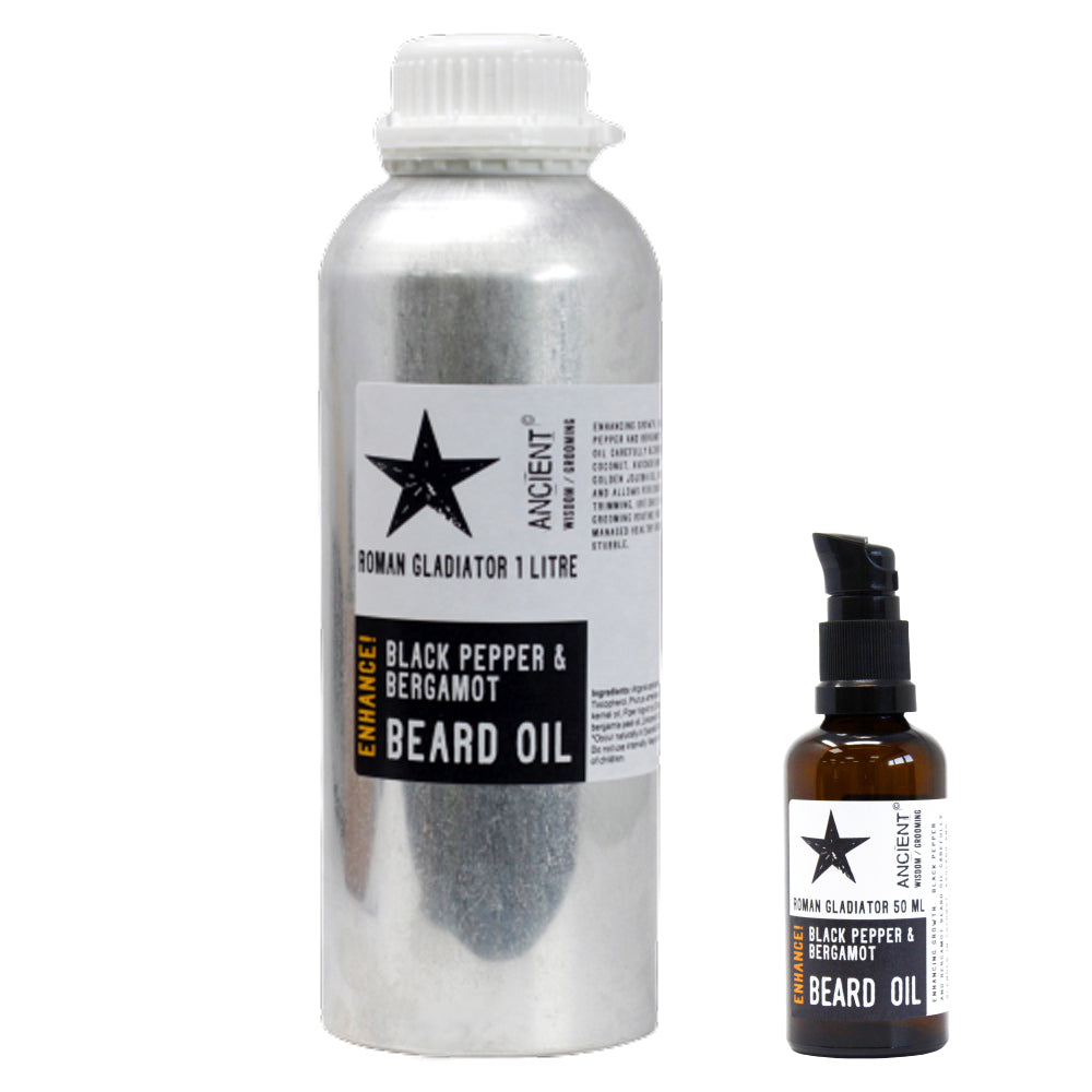 Aceite para Barba de 1 Litro - Gladiador Romano - ¡Mejora!