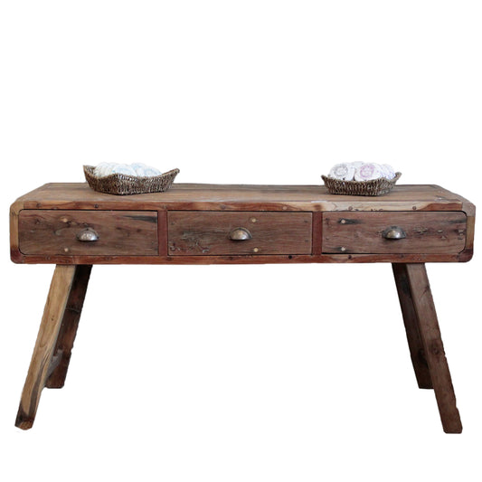 Mesa Consola - Madera Reciclada - 150x50x80cm