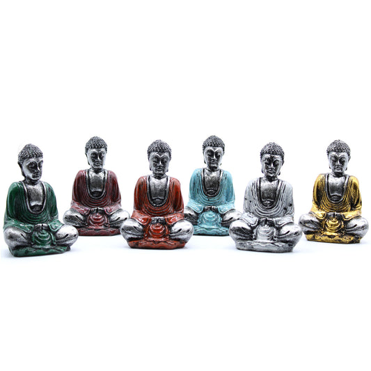 Silver Mini Buddha (Assorted Colours)