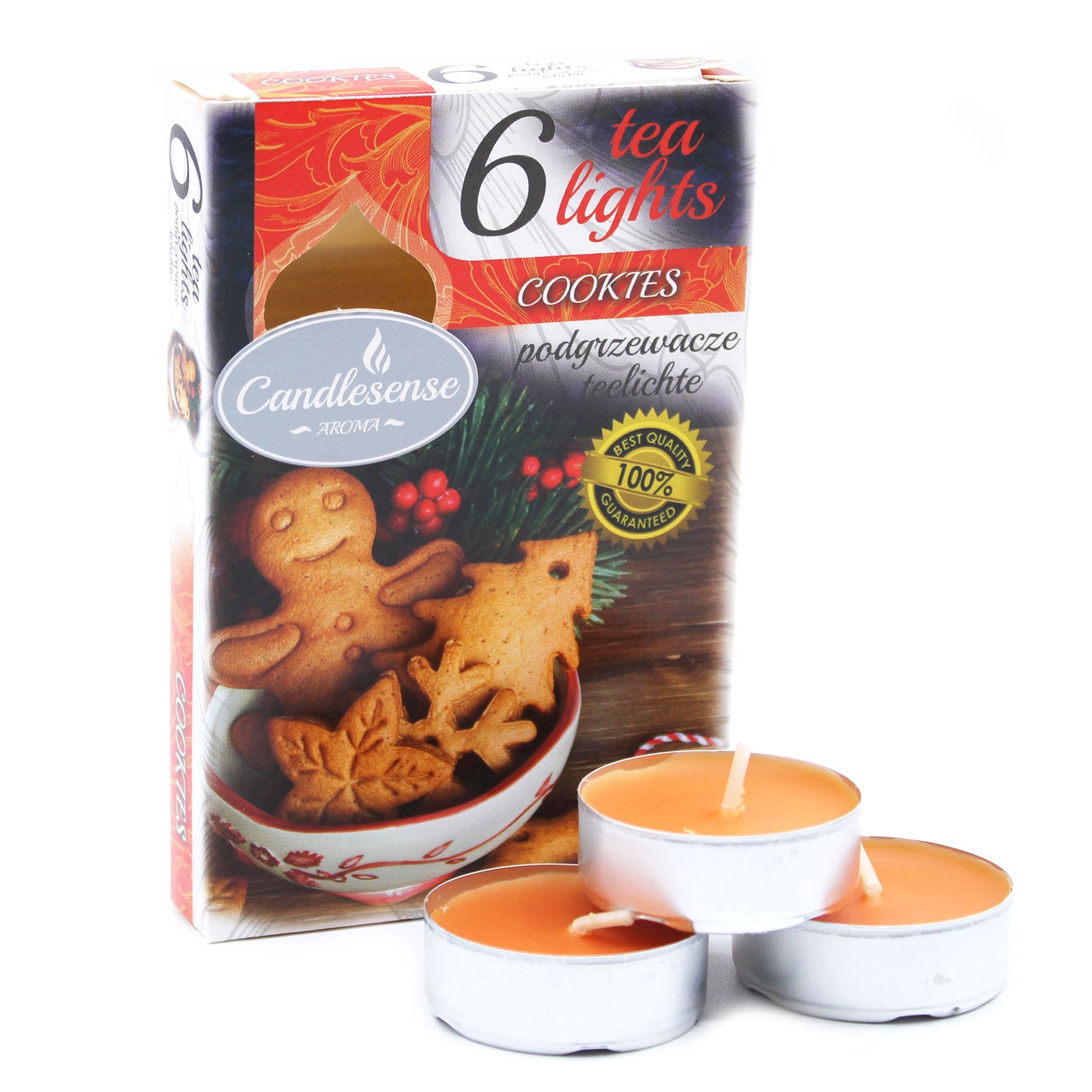 Juego de 6 velas aromáticas - Galletas