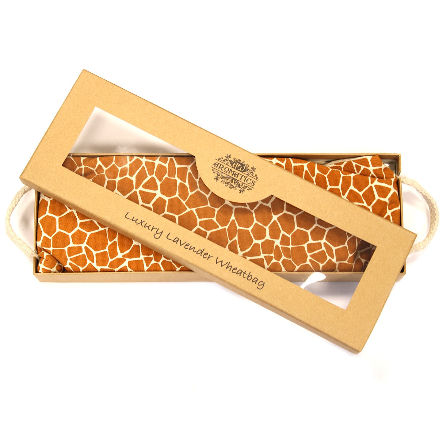 Luxury Lavender  Wheat Bag in Gift Box  - Madagascar Giraffe