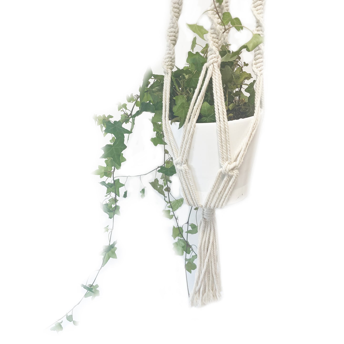 Macrame Pot Holder - Soporte de olla grande - Extra largo