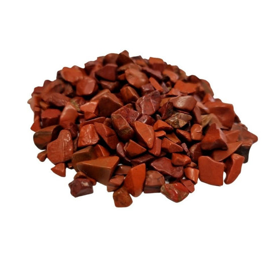 Chips de piedras preciosas de jaspe rojo a granel - 1 KG