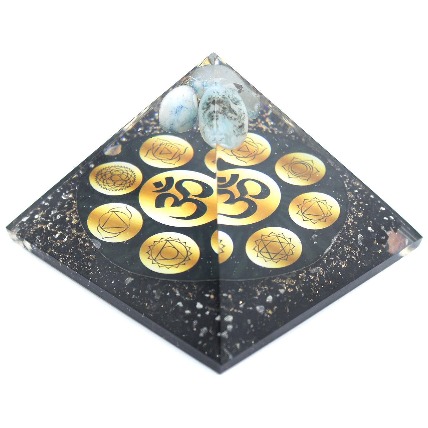 Orgonite Pyramid - Midnight Om Chakra - 90mm