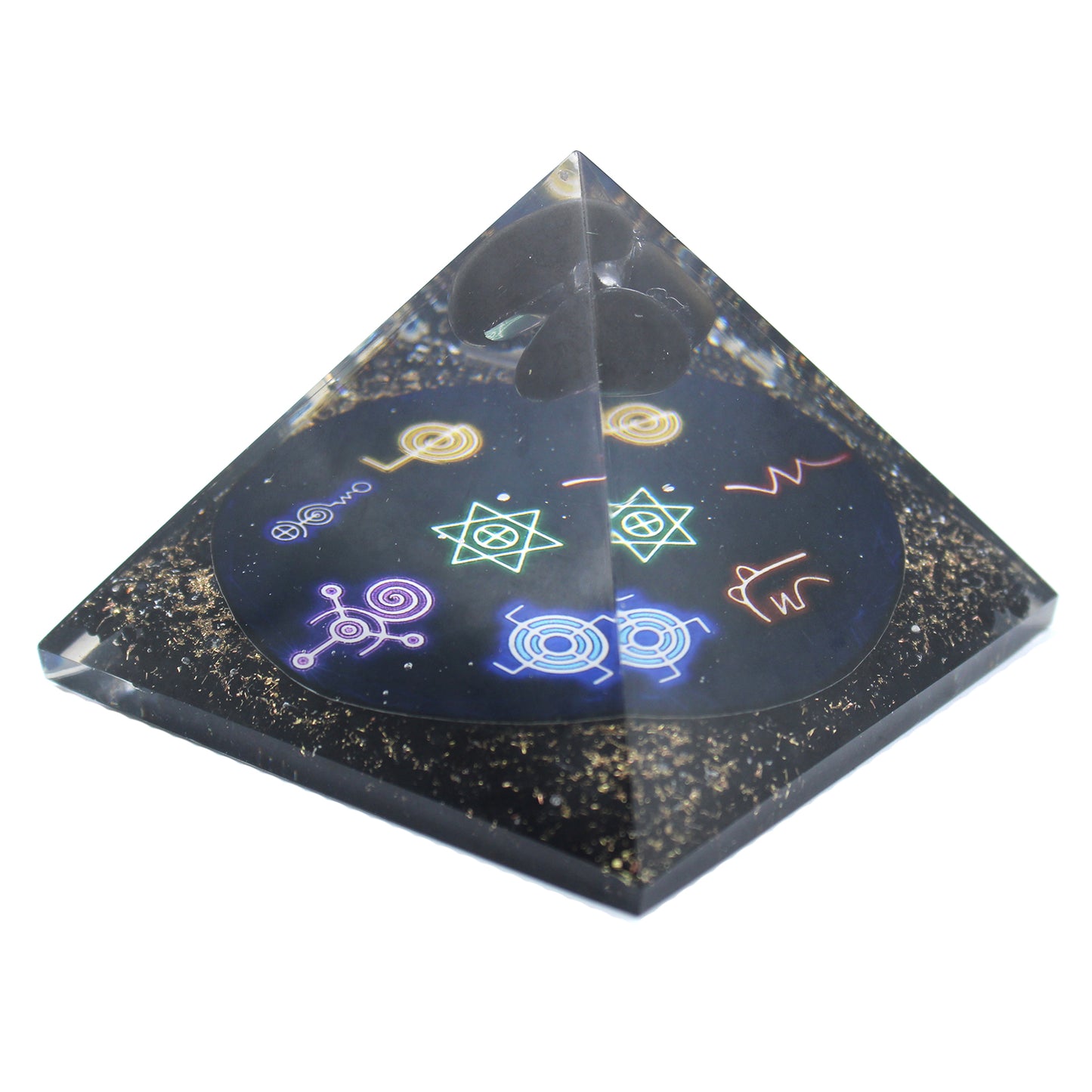 Orgonite Pyramid - Midnight Reiki - 90mm