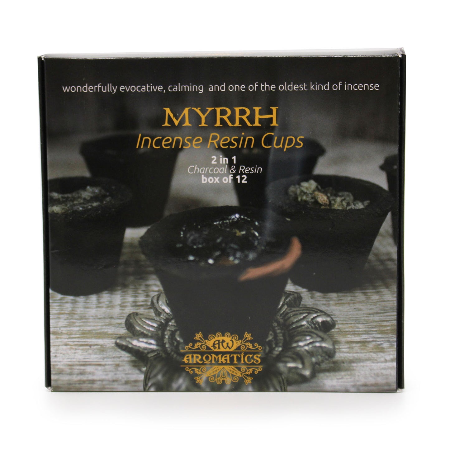 Box of 12 Resin Cups - Myrrh