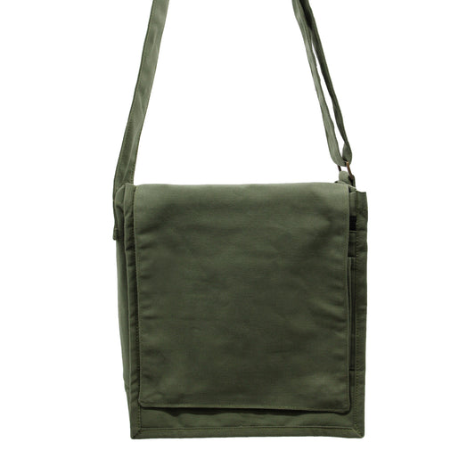 Bolso bandolera de lona de algodón - Verde