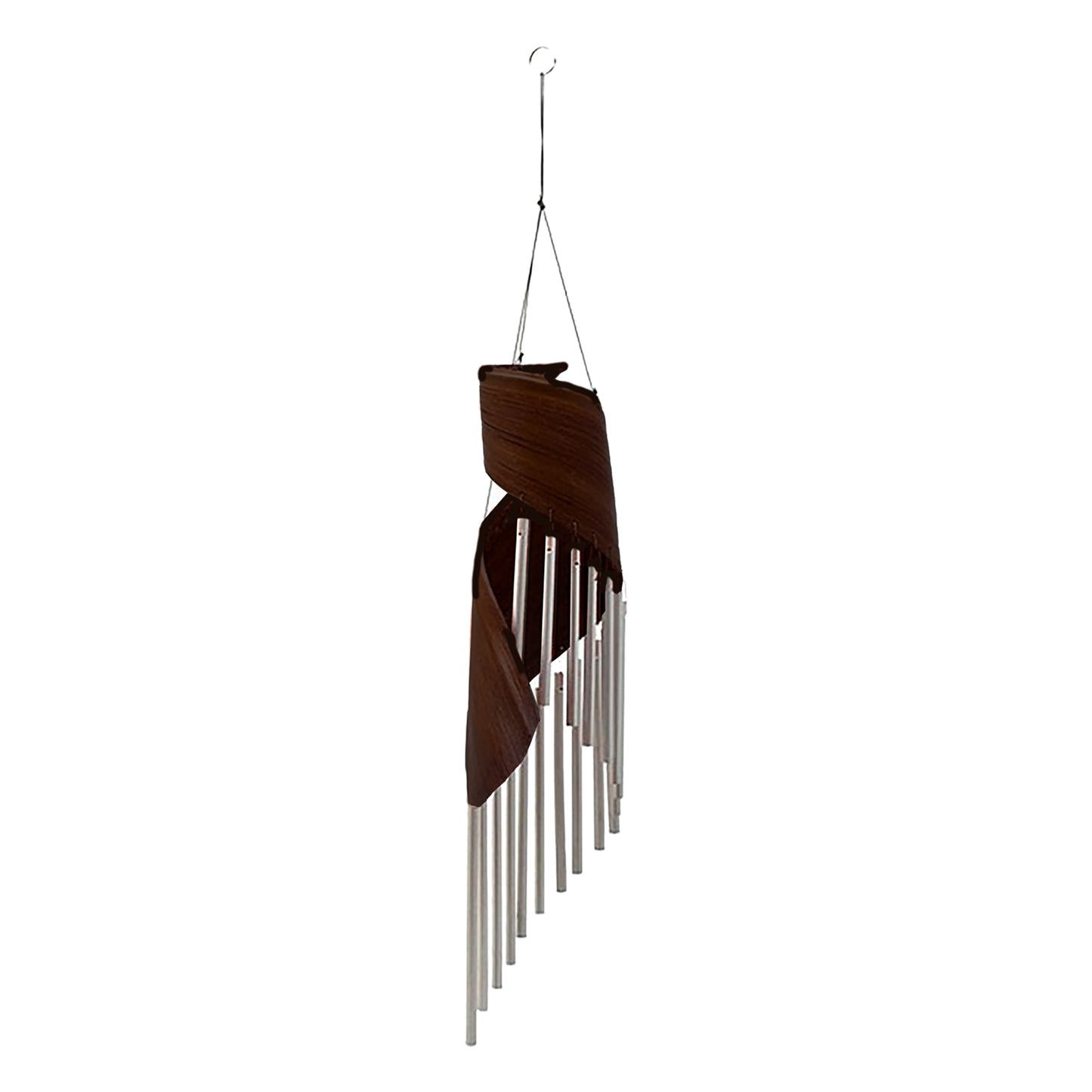 Coconut Leaf Wind Chimes - Chocolate