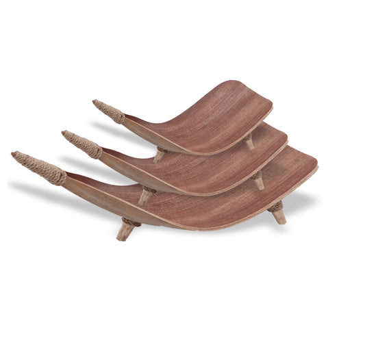 Coconut Leaf Fruit Bowl Set - Natural