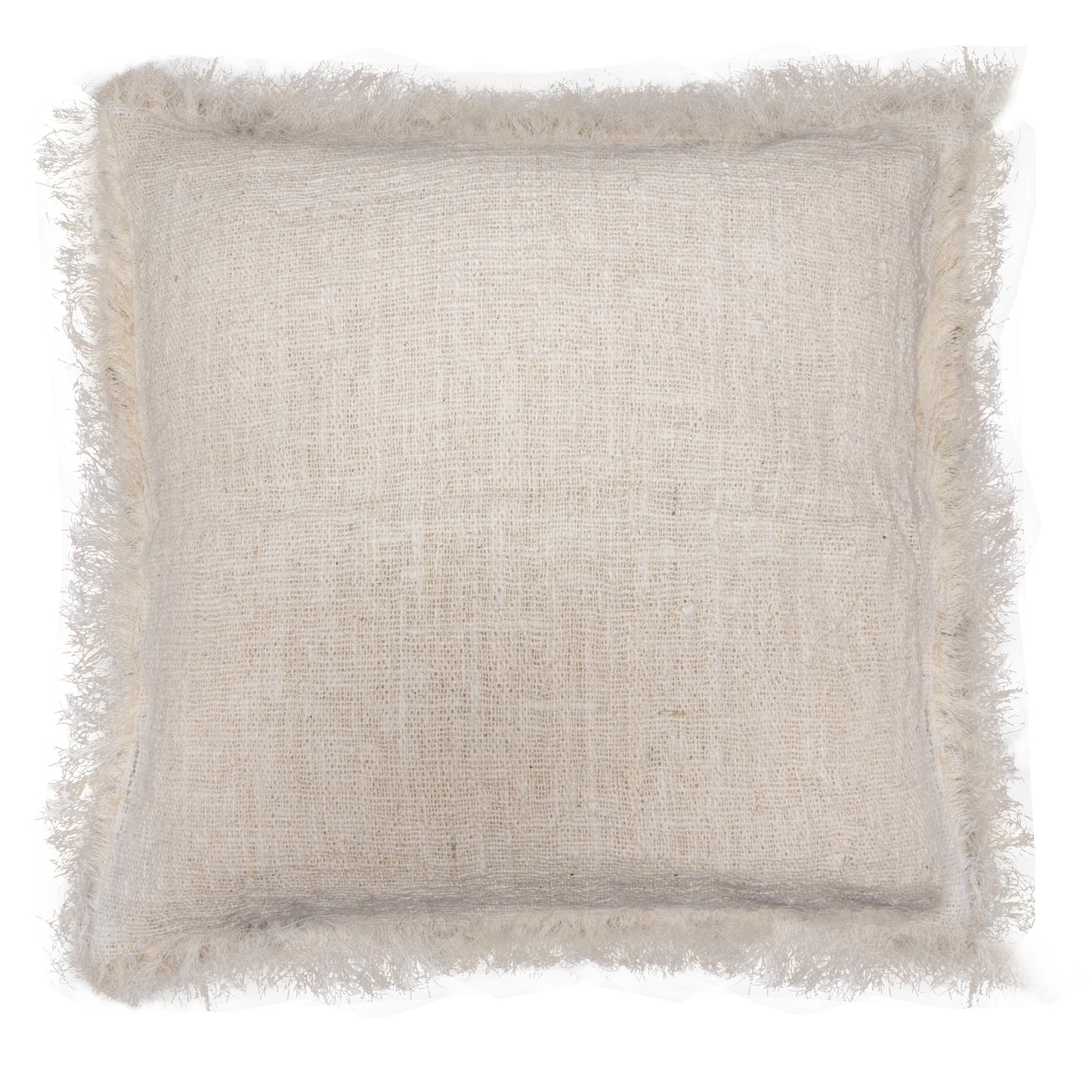 Linen Cushion 45x45cm with fringe