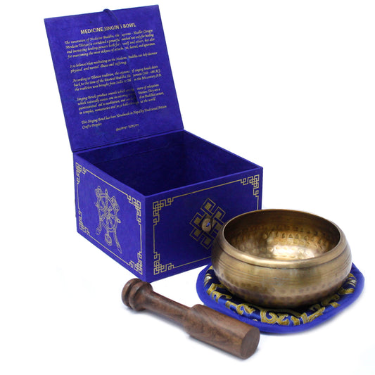 Juego de cuencos tibetanos del Buda de la Medicina, 10 cm (mínimo 500 g)