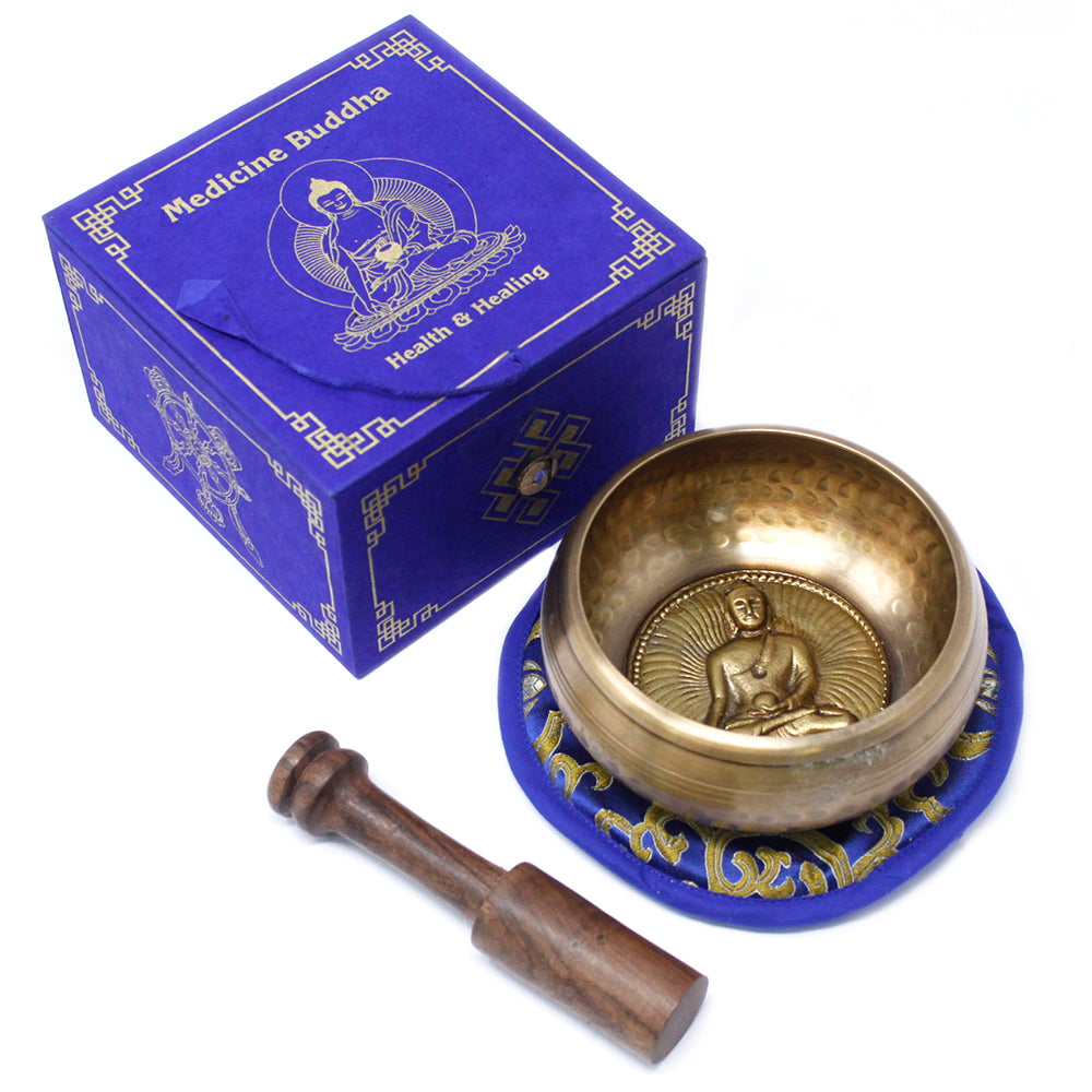 Juego de cuencos tibetanos del Buda de la Medicina, 10 cm (mínimo 500 g)