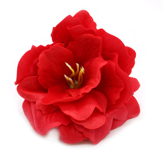 Craft Soap Flower - Small Peony - Red