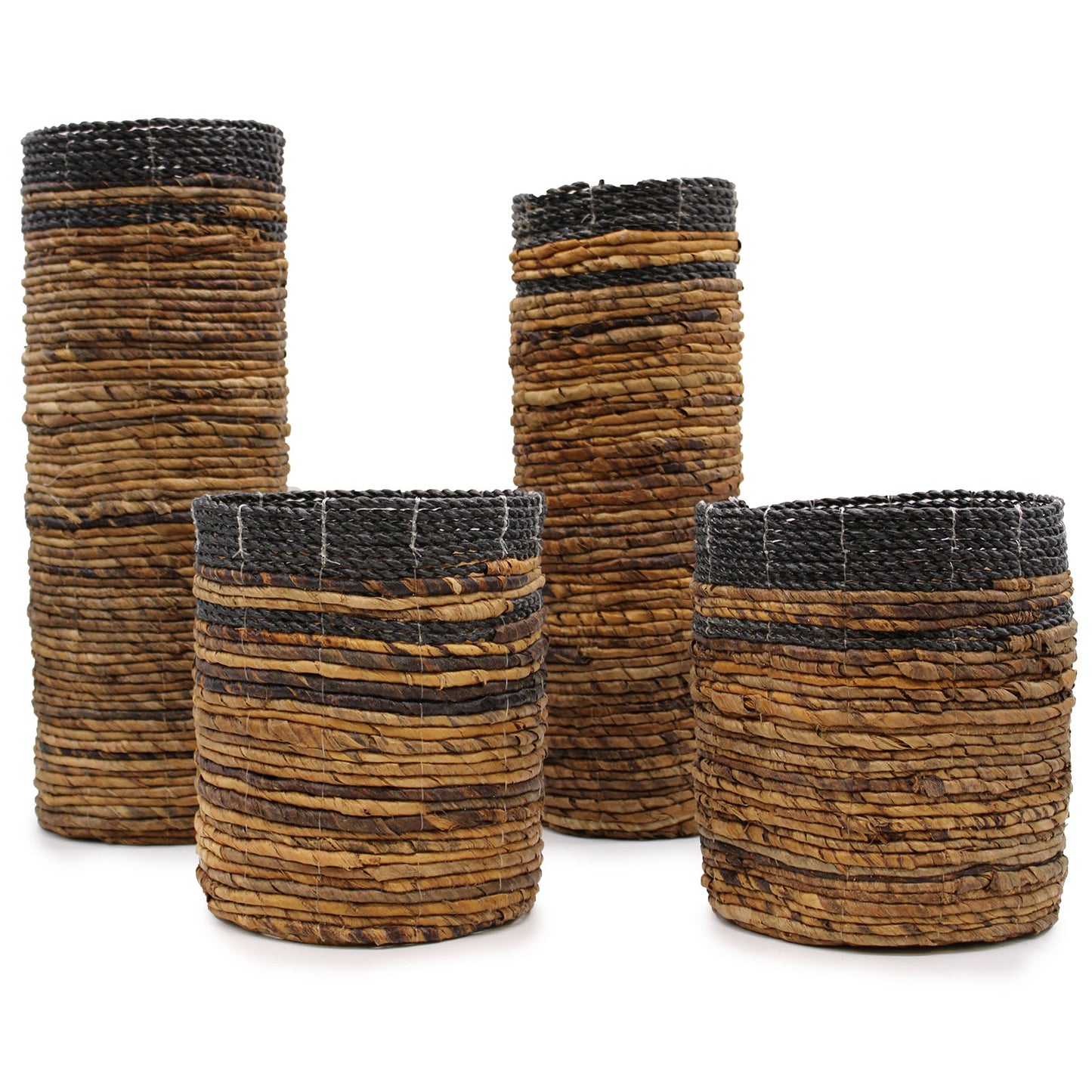 Banana Leaf Set - 2 Vase & 2 Bins