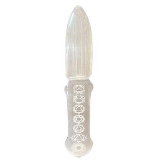 Selenite Ritual Knife - Chakra