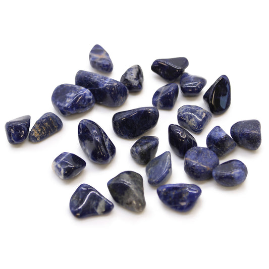 Pequeñas piedras africanas - Sodalita - Azul puro