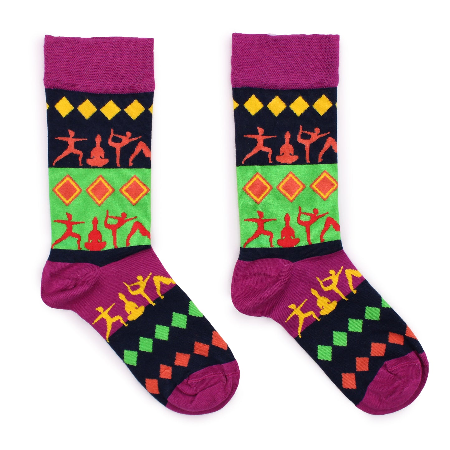 Hop Hare Bamboo Socks M/L - Yoga Poses