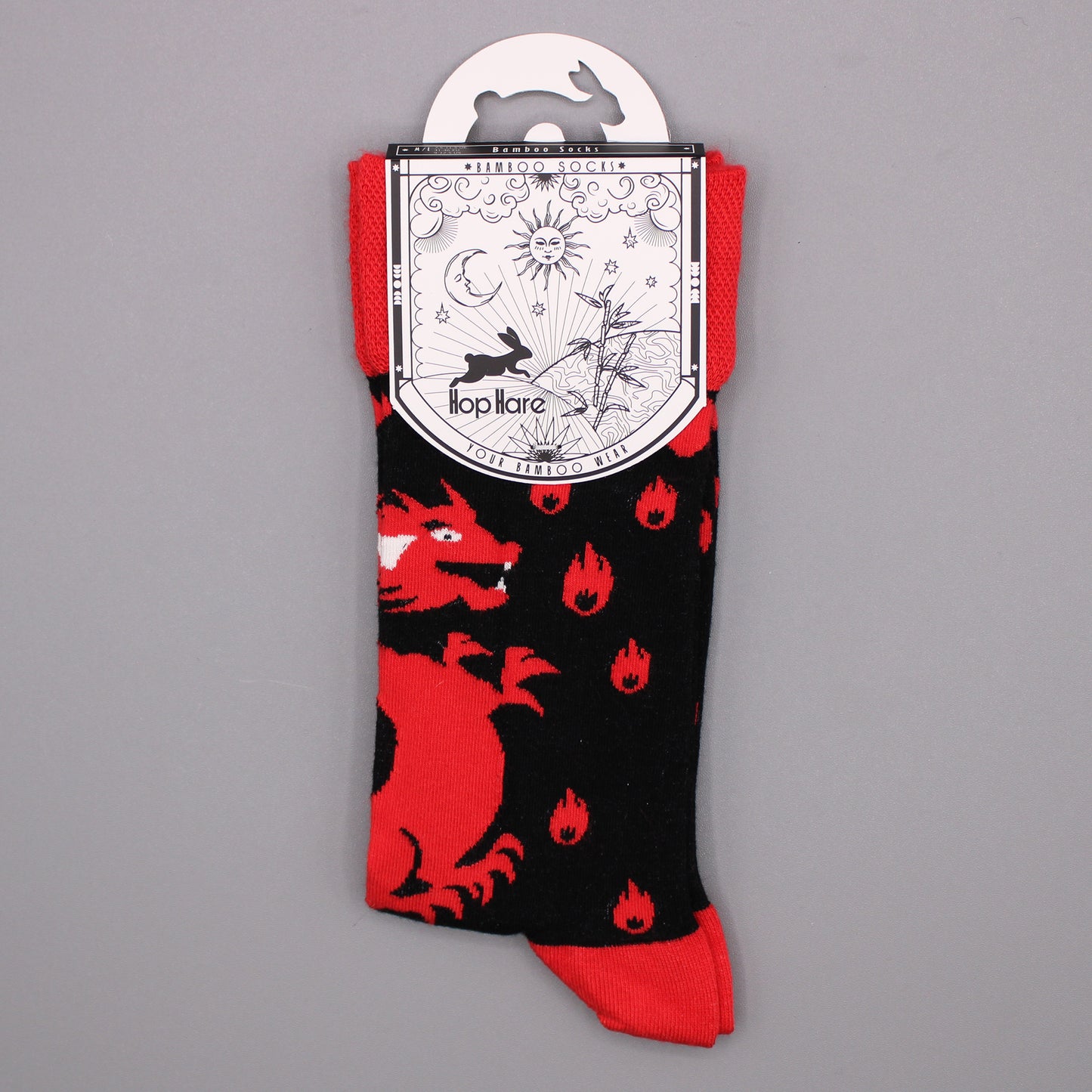 Calcetines Hop Hare Bambú M/L - Dragones Rojos